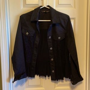 Black fashion jean jacket